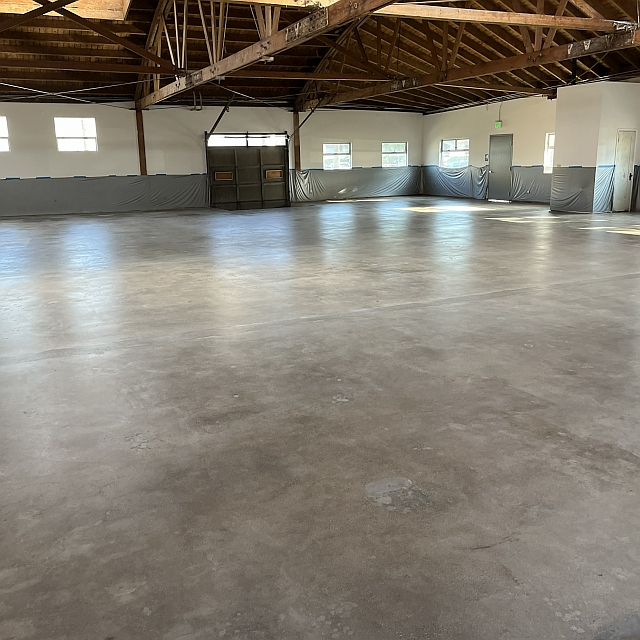 Industrial concrete grind and seal for tenant improvement warehouse in Los Angeles